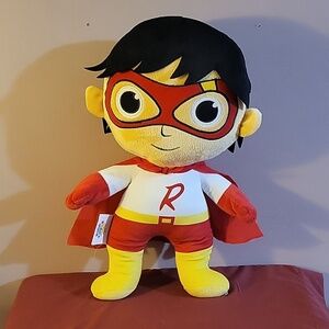 18" Ryan's World Plush Pillow Buddy Red Titan Boy Super Hero Stuffed Toy Gift